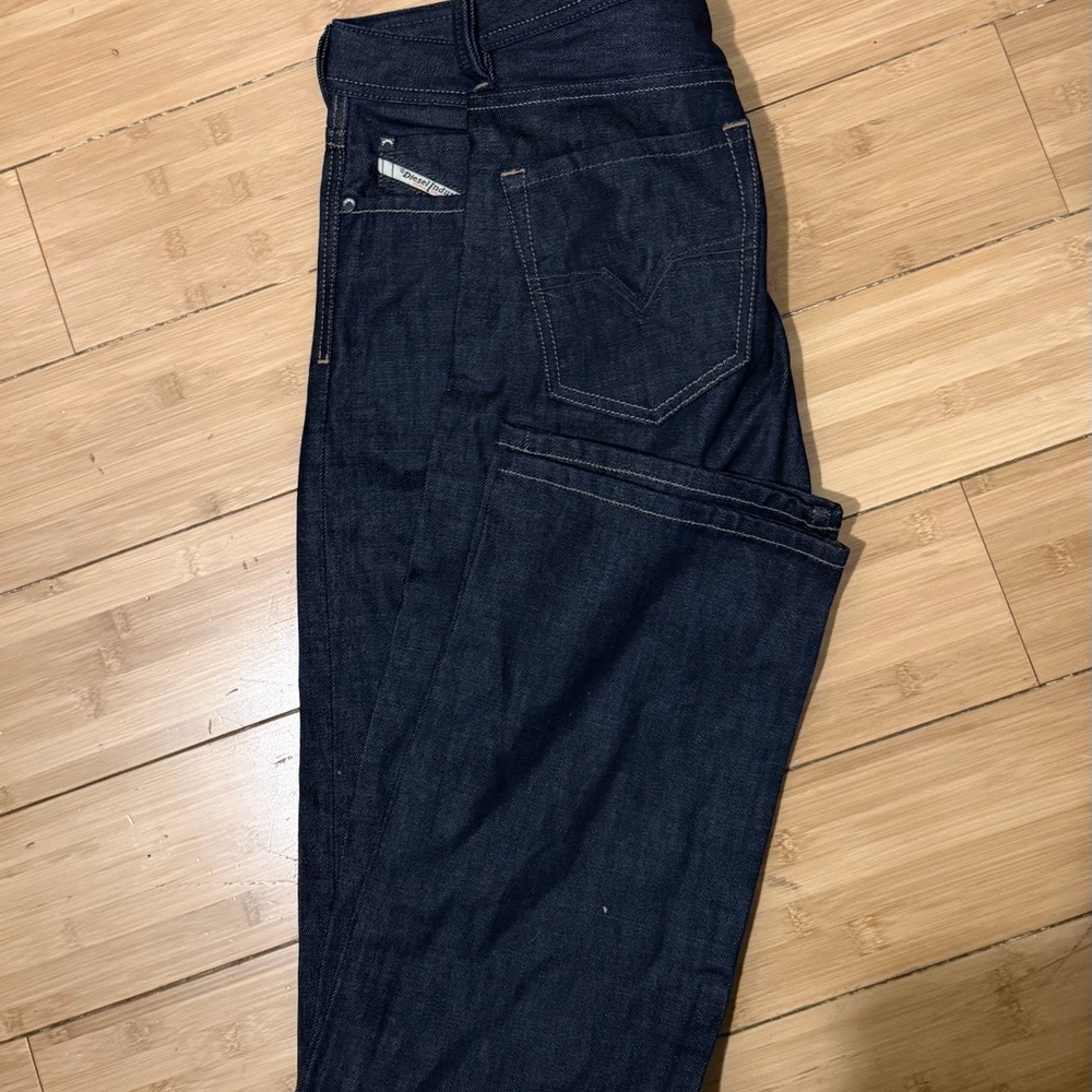Diesel Men's Indigo Slim Straight Jeans dark blue